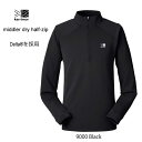 即出荷在庫もあります! カリマー 101523 9000 ミドラー ドライ ハーフジップブラック Karrimor middler dry half-zip Black 吸水速乾性に優れ、独特な膨らみを持つ素材Delta®を採用したハーフジップ。(4)