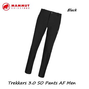 マムート 1021-00800-0001 トレッカーズ 3.0 SO パンツ AF メンズ ブラック アウトドア 登山　ソフトシェルパンツ Mammut Trekkers 3.0 SO Pants AF Men black
