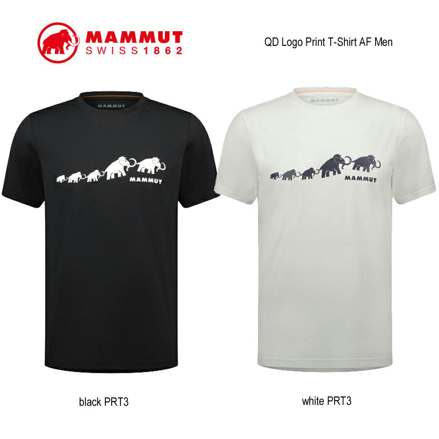 Rakuten - マムート 1017 02012 QD ロゴ プリント Tシャツ アジアンフィット MAMMUT QD Logo Print T-Shirt AF Men