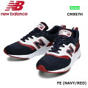 ニューバランスCM997H D FE ネイビー/レッド NA...