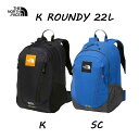 ザ ノースフェイス NMJ72358 キッズ ラウンディ 22L バックパック/リュックサック 子供用　デイパック The North Face K Roundy 22L NMJ72358 ブラック(K) スーパーソニックブルー(SC)