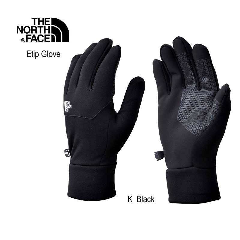 手袋 メンズ（5000円程度） ザ ノースフェイス NN62344 BLACK イーチップグローブ ブラック The North Face Etip Glove Black NN62344 ブラック(K)