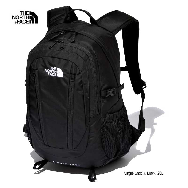 ザ ノースフェイス NM72303 2024年春夏最新在庫 Single Shot BLACK 黒 The North Face シングル ショット K ブラック 20L