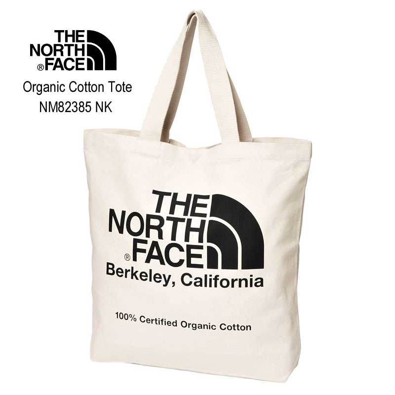 ノースフェイス トートバッグ メンズ ザ ノースフェイス NM82385 オーガニックコットントート The North Face Organic Cotton Tote ナチュラル×ブラック(NK)