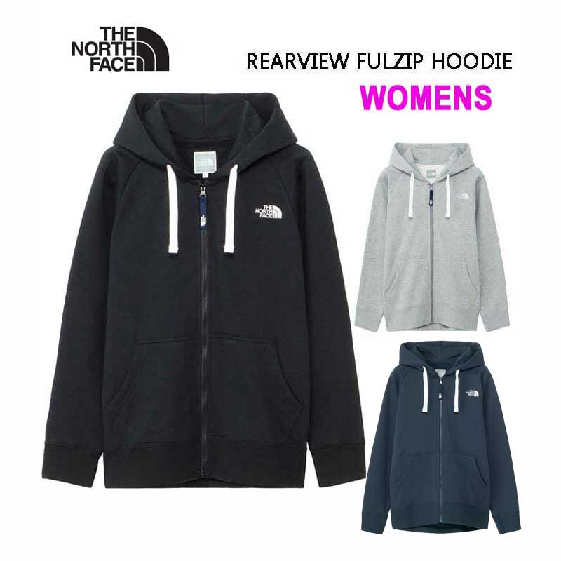 ウィメンズ 　ザ ノースフェイス NTW12442 Womens リアビューフルジップフーディ（レディース） The North Face WOMENS REARVIEW FULZIP HOODIE ブラック(K) ミックスグレー(Z) アーバンネイビー・UN