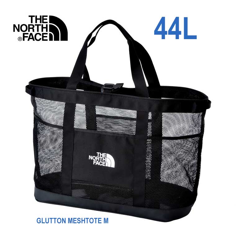 ザ ノースフェイス NM82401 K グラットン メッシュ トート M 44L The North Face GLUTTON MESH TOTE M キャンプ　バーベキュー　アウトドア トートバッグ ブラック