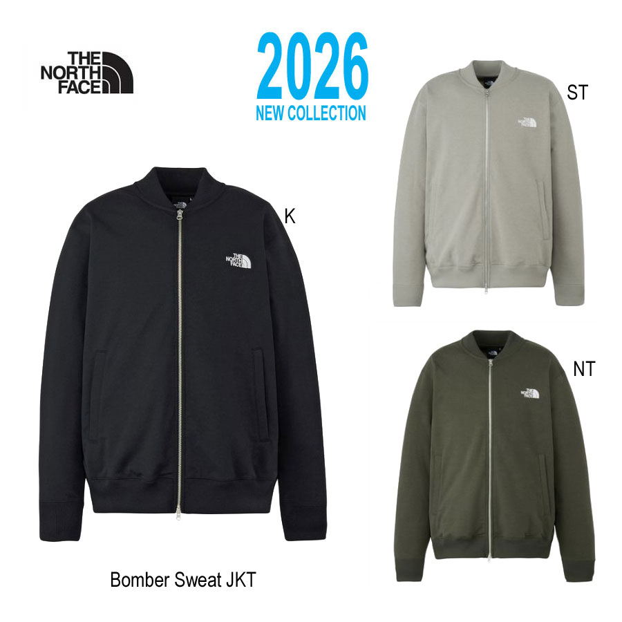 ザ・ノース・フェイス NT12639 ボンバー スウェット ジャケット THE NORTH FACE Bomber Sweat Jacket K NT ST
