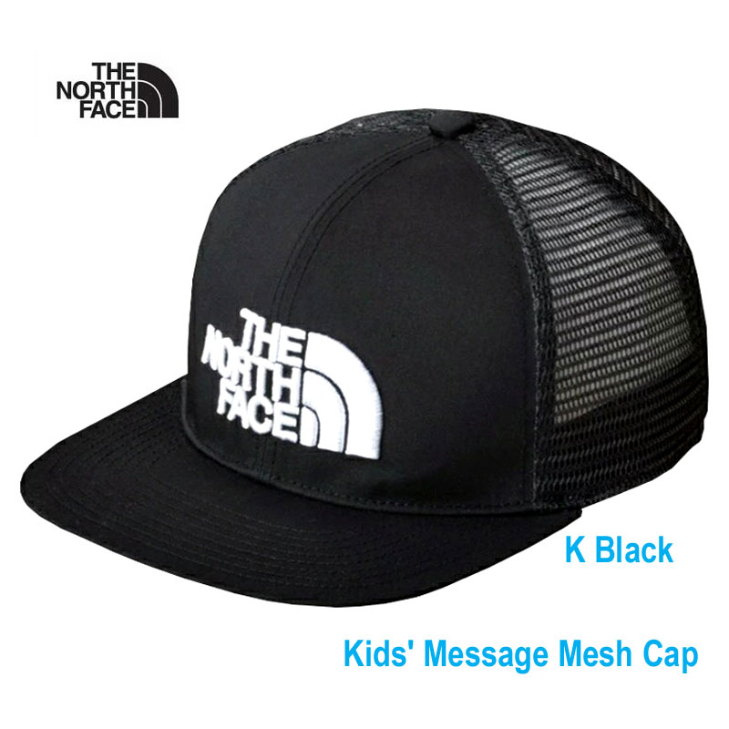 Rakuten - ザ・ノース・フェイス NNJ02502 メッセージメッシュキャップ（キッズ) ブラック The North Face Kids' Message Mesh Cap K Black