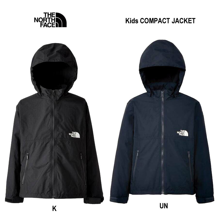 ザ・ノース・フェイス NPJ22510 ( 130cm 140cm 150cm 160cm ) コンパクトジャケット（キッズ） The North Face Kids COMPACT JACKET TNFネイビー(NY)　K BLACK (2026秋冬NEWカラー)