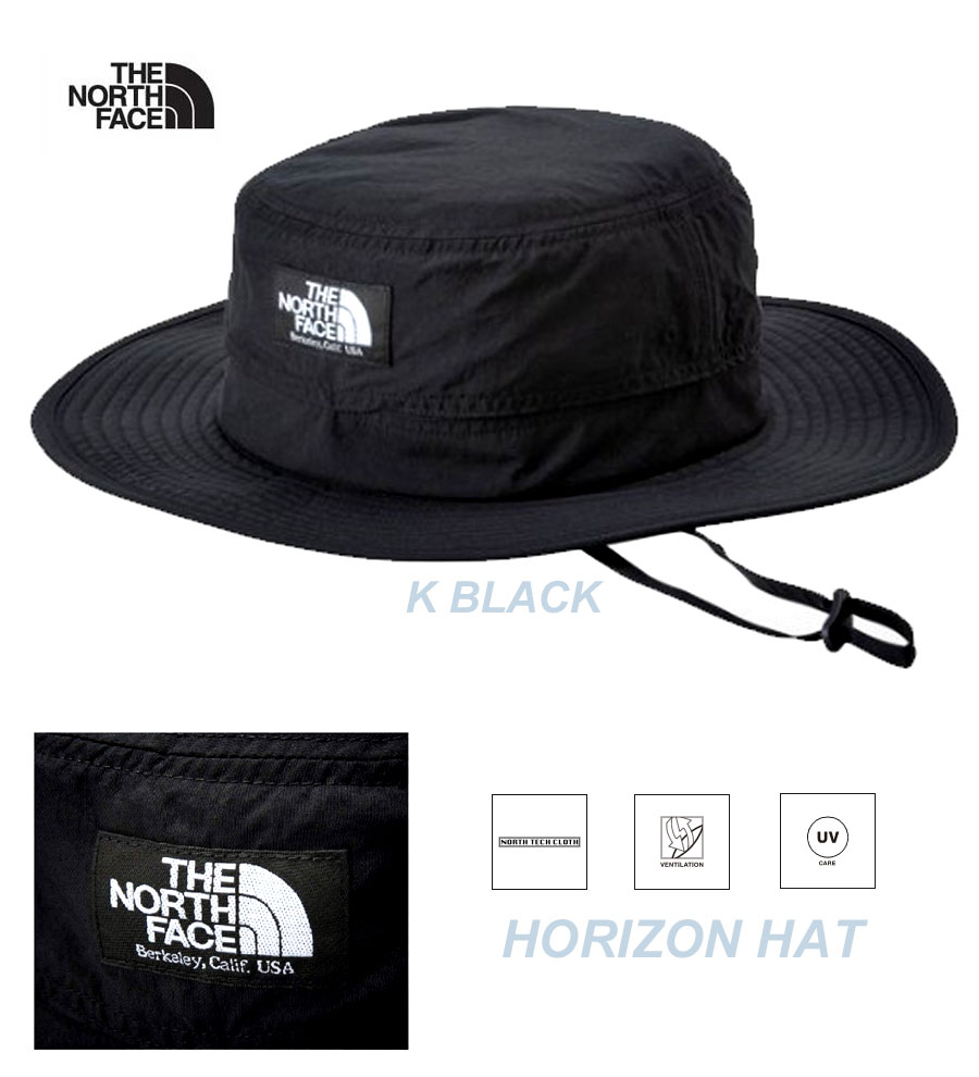 ザ・ノース・フェイス NN42531 BLACK ブラック ホライズンハット 黒 The North Face Horizon Hat K