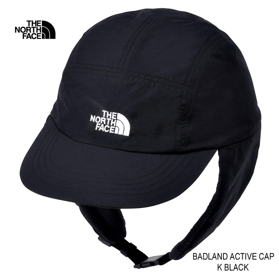 ザ・ノース・フェイス NN42668 バッドランドアクティブキャップ（ユニセックス） The North Face Badland Active Cap BLACK ブラック K 冬のアクティブシーンで活用できる保温キャップ