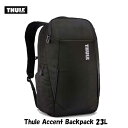 即出荷在庫もあります! Thule スーリー 3204813 アクセント バックパック 23L ブラック THULE Accent Backpack 23L black