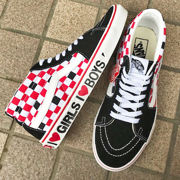 バンズ VN0A3WM3WKU スケート ミッド ヴァンズ スケート シューズ スニーカー VANS SK8 Mid (I Heart) Black/True White