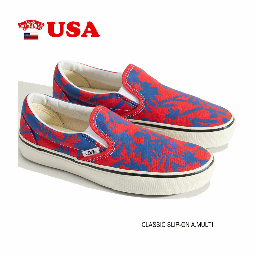 即出荷在庫はこちら！　VANS　バンズ VN000D6YCYL クラシック スリッポン スリップ オン ARCHIVE MULTIVANS Classic Slip-On ARCHIVE MULTI ヴァンズスケート シューズ スニーカー メンズ ユニセックス