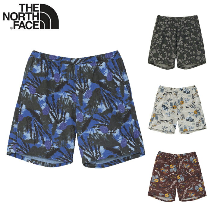 送料無料 ノースフェイス アロハベントショーツ メンズ 総柄 UVケア THE NORTH FACE Aloha Vent Short NB42330 ショートパンツ