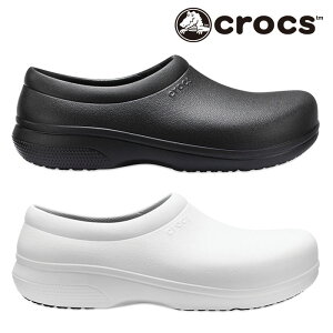 【送料無料】クロックス オン ザ クロック ワーク スリップオン スリッポン ウィメンズ レディース メンズ CROCS On The Clock Work SlipOn 205073 白 黒 ホワイト ブラック 仕事 ワークシューズ 大きいサイズ