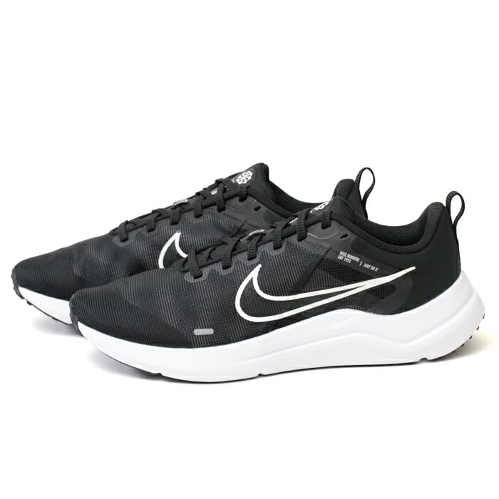 楽天スーパーSALE ナイキ NIKE ダウンシフター12 スニーカー メンズ ブラック 24.0cm-29.0cm ワイズ 2E DD9293 001 DOWNSHIFTER 12