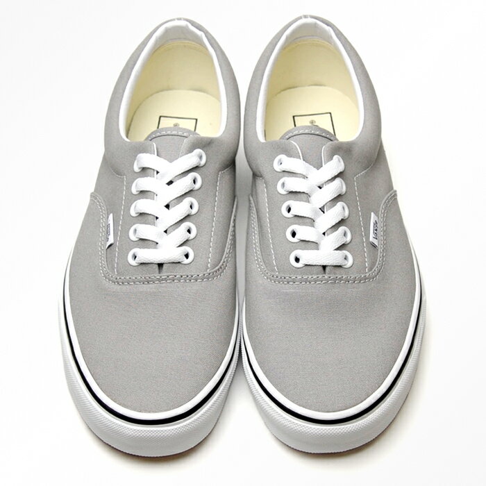 送料無料 バンズ エラ スニーカー メンズ レディース ローカット スケートシューズ 定番 灰色 グレー VANS ERA DRIZZLE/TRUE WHITE VN0A4U39IYP 靴 くつ クツ