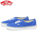 SALE バンズ オーセンティック スニーカー メンズ レディース ローカット スケートシューズ 定番 ブルー VANS AUTENTIC COLOR THEORY DAZZLING BLUE VN0A5KS96RE 靴 くつ クツ