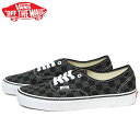 SALE バンズ オーセンティック スニーカー メンズ レディース ローカット スケートシューズ 定番 ブラック チェック VANS AUTENTIC MONOGRAM BLACK VN0A5KS9BLA 靴 くつ クツ