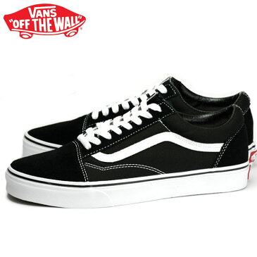 バンズ オールドスクール スニーカー メンズ レディース ローカット スケートシューズ 定番 黒白 ブラック VANS OLD SKOOL BLACK 靴 くつ クツ