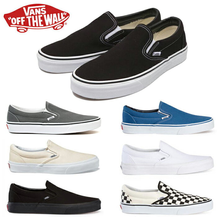 VANS Х åݥ USA ˡ  ǥ ȥ塼  ֥å  ۥ磻  ͥӡ å եå åץ ɳʤ SLIP ON CLASSIC SLIPON VN0EYE Х