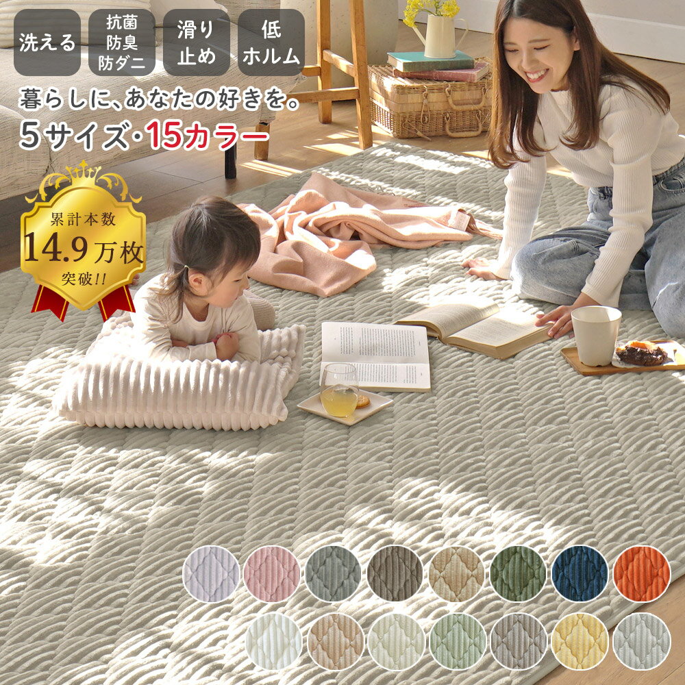 【24h★最大15％OFFクーポン！】ラグ 洗える シエロ 【最大35％OFF】 販売累計14.9...