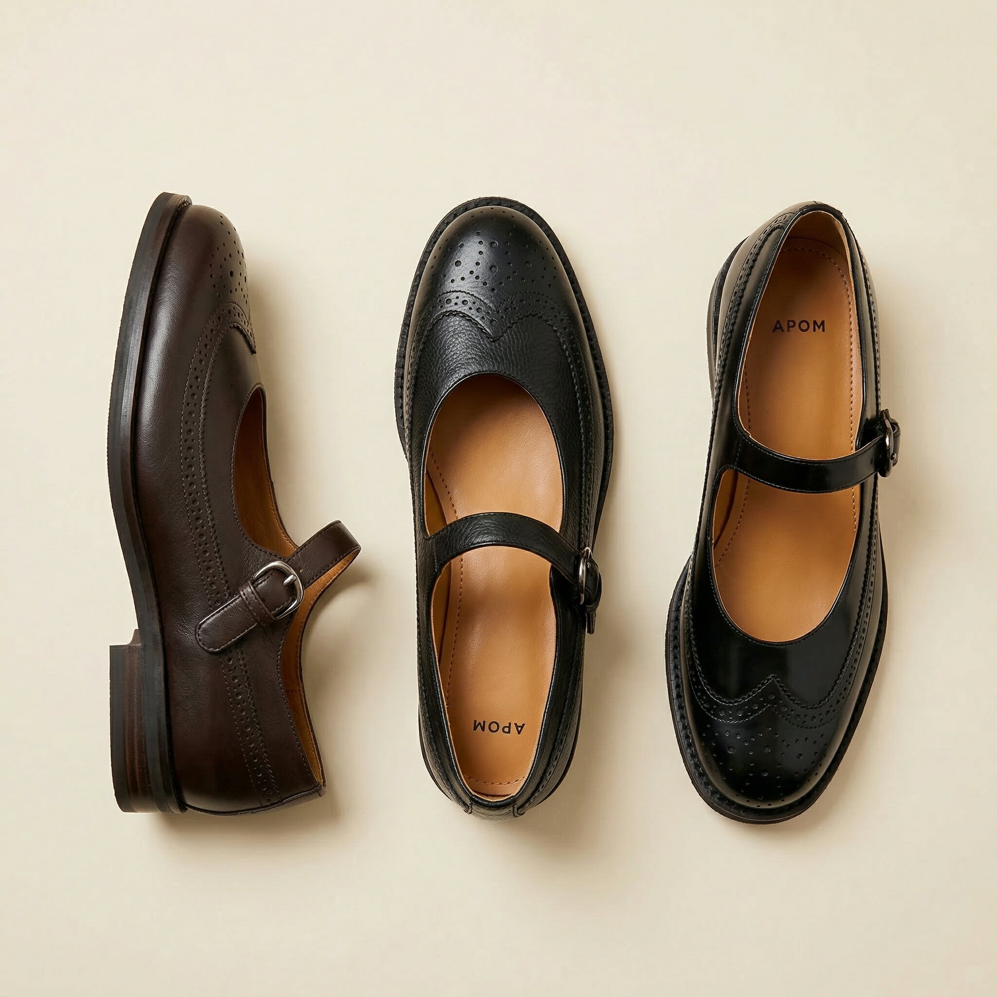 【WEEKEND LIMITED SALE 10%OFF】メリージェーンブローグシューズ30APOM300