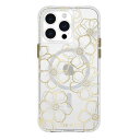 iPhone15 Pro Max ケース Case-Mate Floral Gemsリサイクルプラスチック Gold