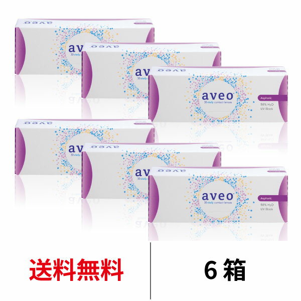 送料無料★ aveo 1day 6箱セット 1箱30枚入り 1日使い捨て アベオ ワンデー アイミー コンタクト コンタクトレンズ