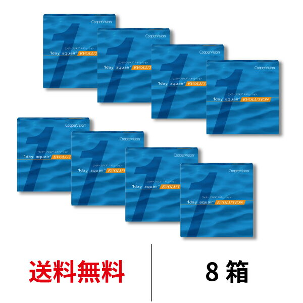 送料無料★[8箱] ワンデーアクエアエボリューション 90枚パック 1day aquair evolution 8箱セット 1日使い捨て 1箱90…