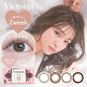 Victoria 2week by candymagic 1箱6枚入り 2週間使い捨て 2ウィーク ツーウィーク キャンマジ 度あり 度なし セピア モカ ブラウン ヴィクトリア カラコン カラーコンタクト エルコード Lcode DIA14.2mm