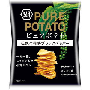 湖池屋 ピュアポテト 伝説の爽快ブラックペッパー 52g×12入のサムネイル