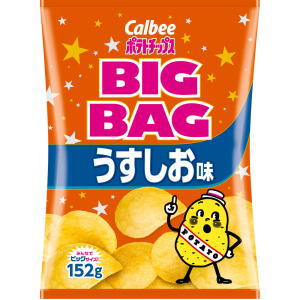 カルビー ポテトチップス ビッグバック うすしお 152g × 12袋