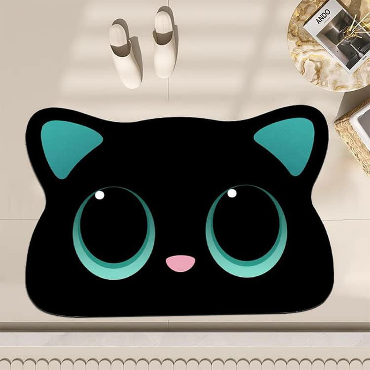 滑り止め 60 吸水 かわいい ねこ 大判 マ...の紹介画像3