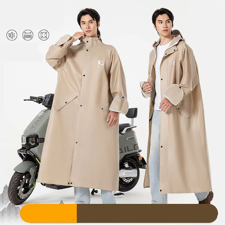 あっぷるコレクション楽天市場店のレインコート 自転車 リュック対応 レインウェア レインコート レディース レインコートメンズ ロング丈 自転車 リュック対応 多機能 レインコート バイク リュック対応 梅雨対策 レインウェア 通勤 軽量送料無料｜アングル2