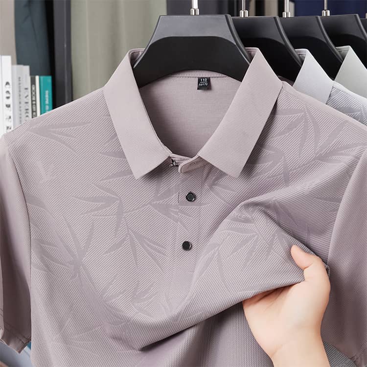 おしゃれ 紳士 送料無料 竹柄 送料無料 メンズ 父の日 半袖 Tシャツ 半袖Tシャツ 衿シャツ ギフト ゴルフウェア シニア 50代 60代 70代 80代 applecollection-10061177 あっぷるコレクション楽天市場店 サンプル画像3