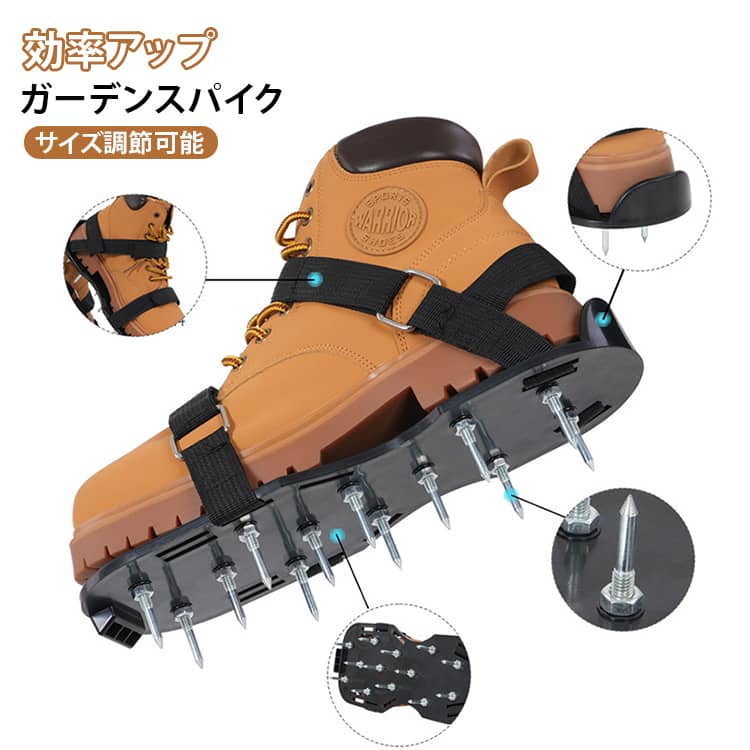 復活 芝スパイク 穴開け機 スパイクシューズ パンチ 釘長28mm～50mm エアレーション機器 道具 スパイク 穴開け機 穴あけ 芝生スパイク 育成 芝生 活性化 釘長28mm～50mm 土壌改良 発根 促進