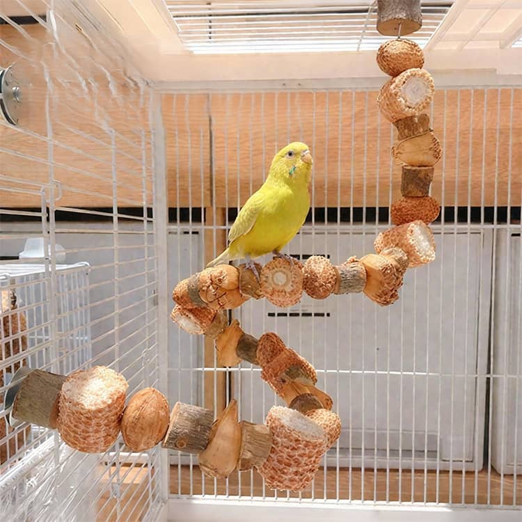 かじり木 オウム 鳥用 バードトイ 60cm 50cm 70cm 天然素材 自由変形 吊り下げ イ...