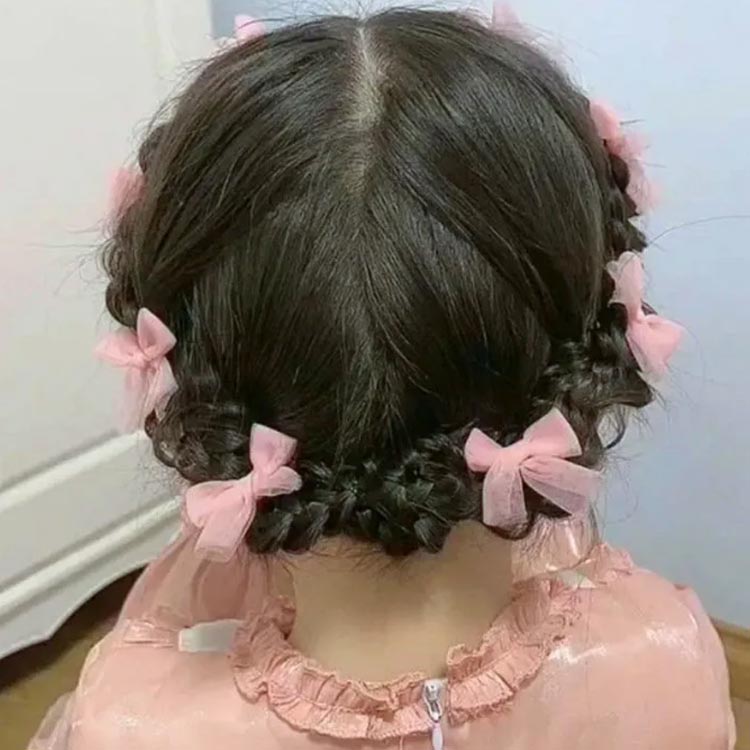 かわいい おしゃれ 卒業式 ヘアピン 女の子 キッズ ヘアアクセサリー リボン 入園...