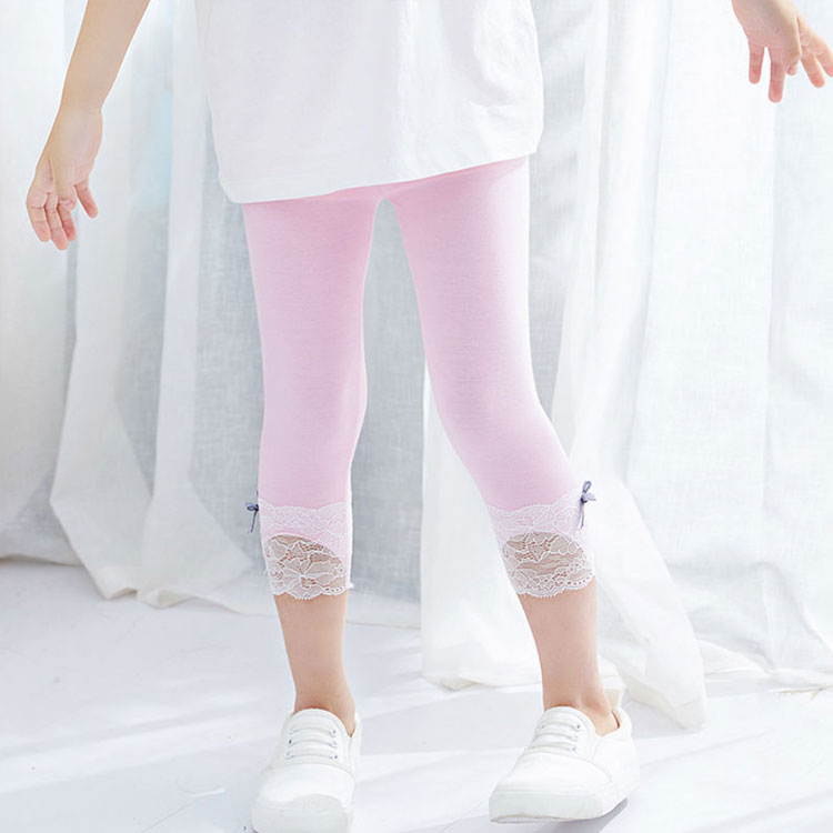 ボトムス 春 レース 夏 140cm ストレッチ性 120 ベビー服 レギパン 7分丈 ジュニア レギンス 100 女の子 110 子供服 130 140cm キッズ パンツ こども 子ども服 おしゃれ カジュアル ガールズ 女児 かわいい 通園 薄手 3
