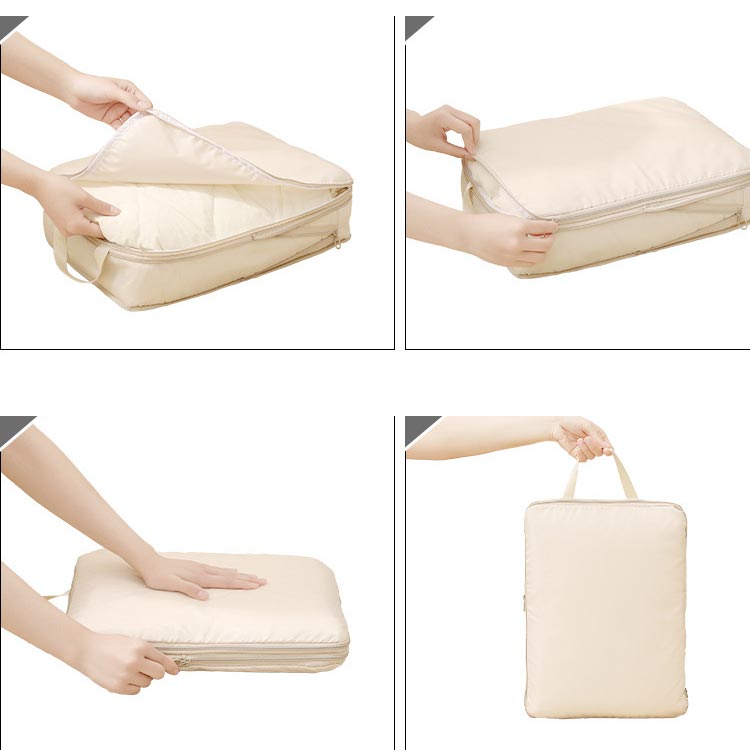 トラベルポーチ 圧縮バッグ 4点セット 収納ポーチ 軽量 出張 旅行 便利グッズ 簡単圧縮 コンパクト 衣類 圧縮 かわいい コンパクト 撥水加工 国内旅行 海外旅行 仕切り 防災 メンズ レディース