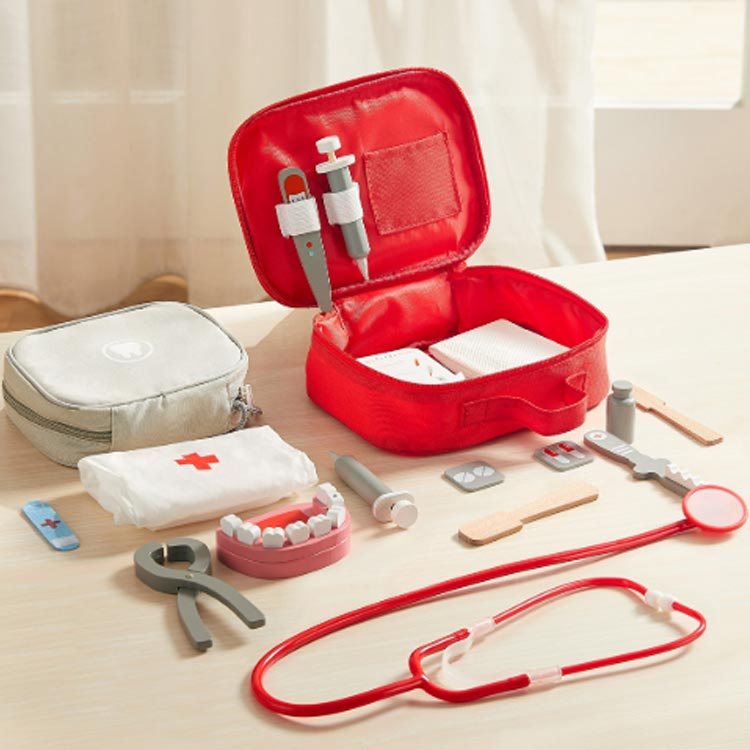 知育玩具 2タイプ選べる お医者さんごっこ おままごと コスプレ医者 医者ゲーム ミニドクター 男の子 女の子 親子 ゲーム 誕生日 クリスマス プレゼント お医者さんセット ごっこ遊びトイ 木製おもちゃ 子供おもちゃ ままごと キッズ 子供