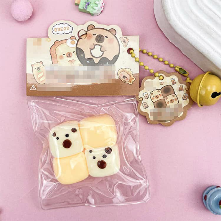 8個セット ミニ スクイーズ チャーム カピバラ 食べ物 ミニ スクイーズ ぷにぷに 低反発 ボールチェーン付き ストレス解消 発散 グッズ 知育玩具 おもちゃ fidget toy 握る 可愛い 減圧 子供 暇つぶし おもしろグッズ キッズ おもちゃ ギフト プレゼント 送料無料 applecollection-10057500 あっぷるコレクション楽天市場店 サンプル画像2