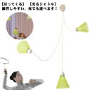 戻ってくる バドミントンシャトル バドミントン用ボール 3個セット シャトル 光る セルフ トレーニング 室内 光る 練習用 室内バドミントン 練習器