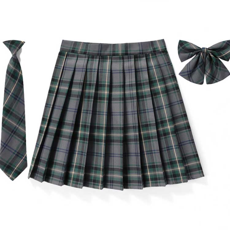 制服 スカート プリーツスカート 3点セット スクールスカート プリーツスカート チェック スクール ネクタイ ボウタイ リボンタイ 制服 中学校 中学生 女子高校 タータンチェック キッズ 制服スカート 子供服 キッズ服 女の子 文化祭 発表会 お受験 140cm 150cm XS-5L 2