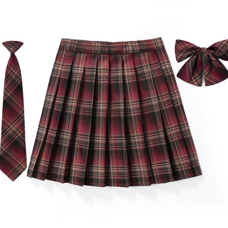 制服 スカート プリーツスカート 3点セット スクールスカート プリーツスカート チェック スクール ネクタイ ボウタイ リボンタイ 制服 中学校 中学生 女子高校 タータンチェック キッズ 制服スカート 子供服 キッズ服 女の子 文化祭 発表会 お受験 140cm 150cm XS-5L 3