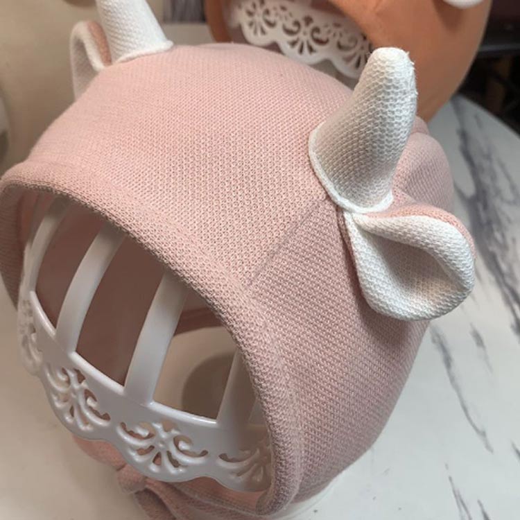 アニマルフードのニット帽耳付き ベビー用 3-12ヶ月使用 3タイプ ニット帽 帽子 ぼうし 耳付き こども ベビー 赤ちゃん 女の子 男の子 キャップ 無地 アニマル 韓国子供服