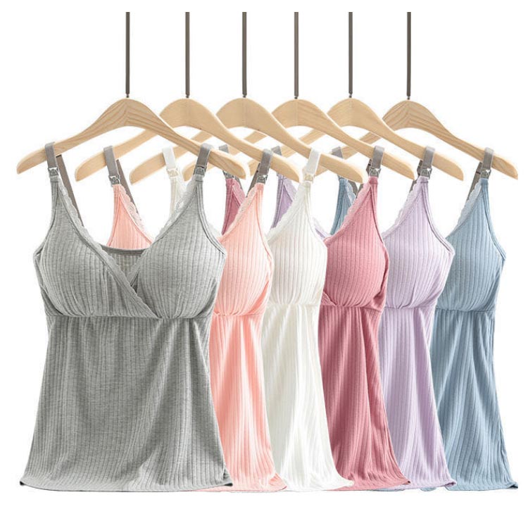 カップ付き 授乳 キャミソール マタニティ 授乳キャミソール マタニティキャミソー...