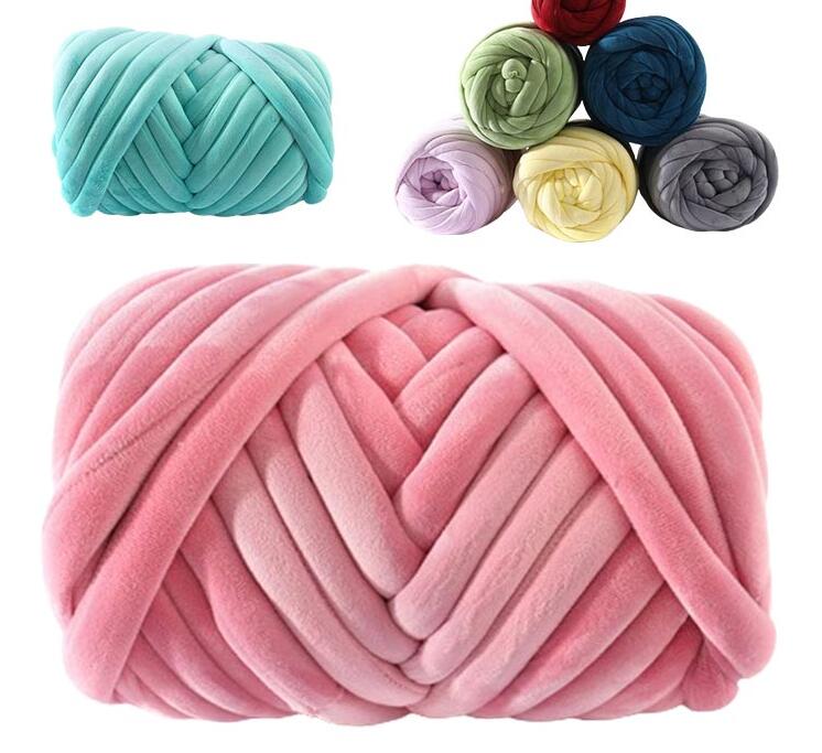 チャンキーニット 毛糸 ベロア 3cm 極太 1000g ベロア 毛系 春夏 秋冬 兼用 高品質 幅約3cm チャンキーニットヤーン ブランケット ニットヤーン ウール 極太毛糸 毛糸 手芸 編み物 太い 極太 チャンキーヤーン バッグ SNS